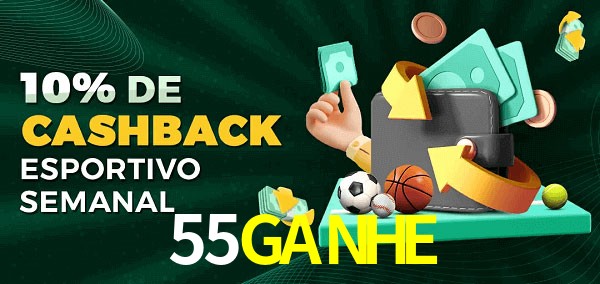 10% de bônus de cashback na 55GANHE