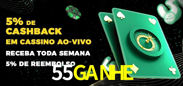 Promoções do cassino ao Vivo 55GANHE